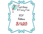 3 PATTERNS for 20 DOLLARS - PDF Downloadable Printable Easy Beginner  by FootLooseFancyFree on Etsy Children