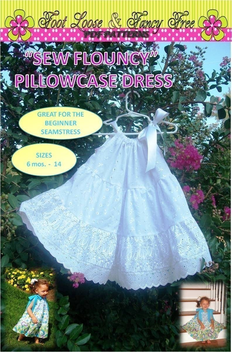 Sew Flouncy Tiered Pillowcase Dress Pattern PDF Patterns Children Clothing Handmade Sewing Pattern