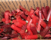 SG-29 Lot 4 Spent 12 Gauge Shotgun Shell Casings Red and Maroon, Lot of 150, Upcycle In Crafts And Jewelry (CLEARANCE SALE) CIJ