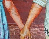 Couple Holding Hands in Love and Romance -"Two Lovers Entwined Passed Me By" - Fine Art Print 8x10