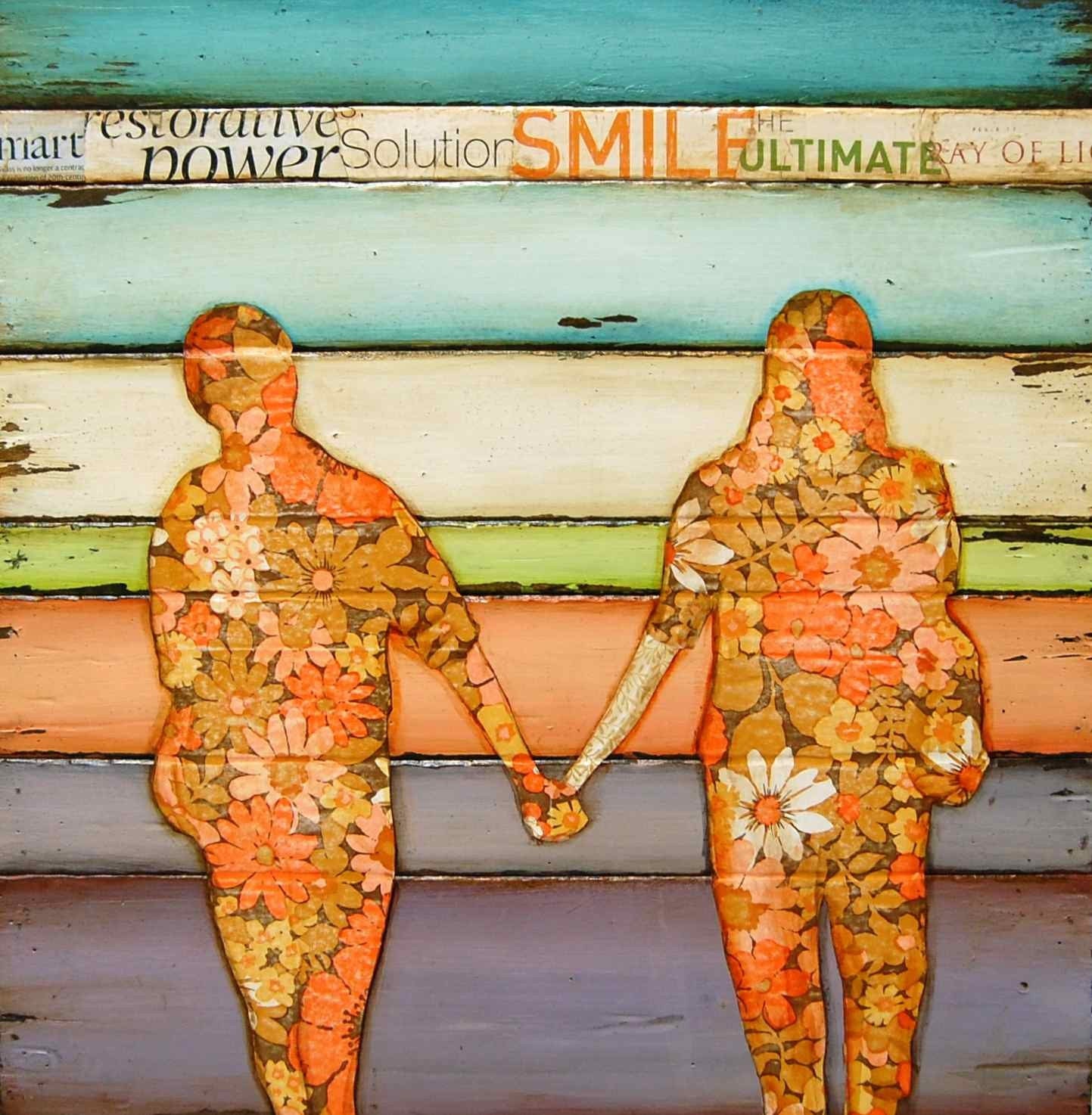 Autumn Fall Walk -Couple Holding Hands - "I Will Never Let Go" - Fine Art Print 8x10