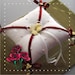 White Ring Bearer Pillow - White and Wine Satin Ribbon and Yellow Ribbon Roses