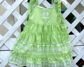 Girls 4T Sundress with Ruffles Embroidered Eyelet - BonJeanCreations