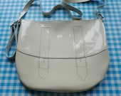 Cream Patent Leather Satchel FREE UK SHIPPING