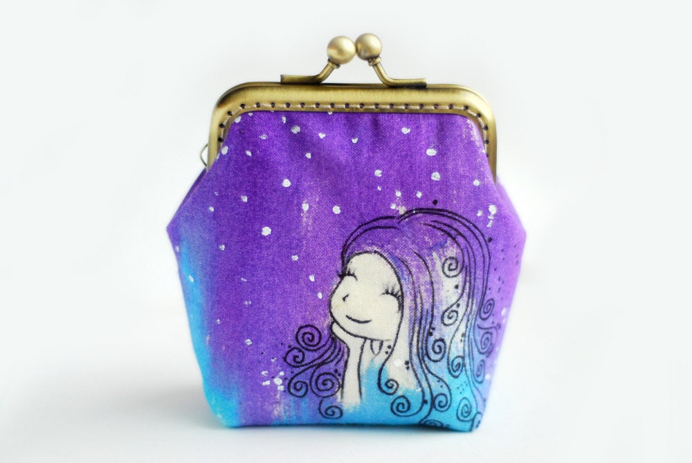Sale Make a wish Whimsical Sky Mermaid Purse