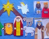 THE CHRISTMAS STORY Felt Board Flannel Board Story Set with Freebies