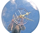 VW Hubcap made into a Clock, 1980s Volkswagen (h) hub cap)
