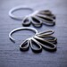 Peacock Hoop earrings - whimsicle and modern sterling silver pair