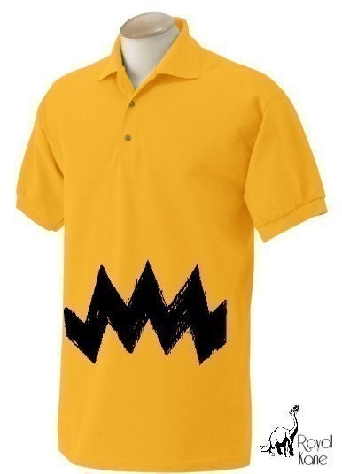 3xl Retro NEW Charlie Yellow Zig Zag stripes Mens Men's peanuts FUNNY vintage nice brown Jersey Adult Polo Tee Shirt golf T-Shirt Teeshirt