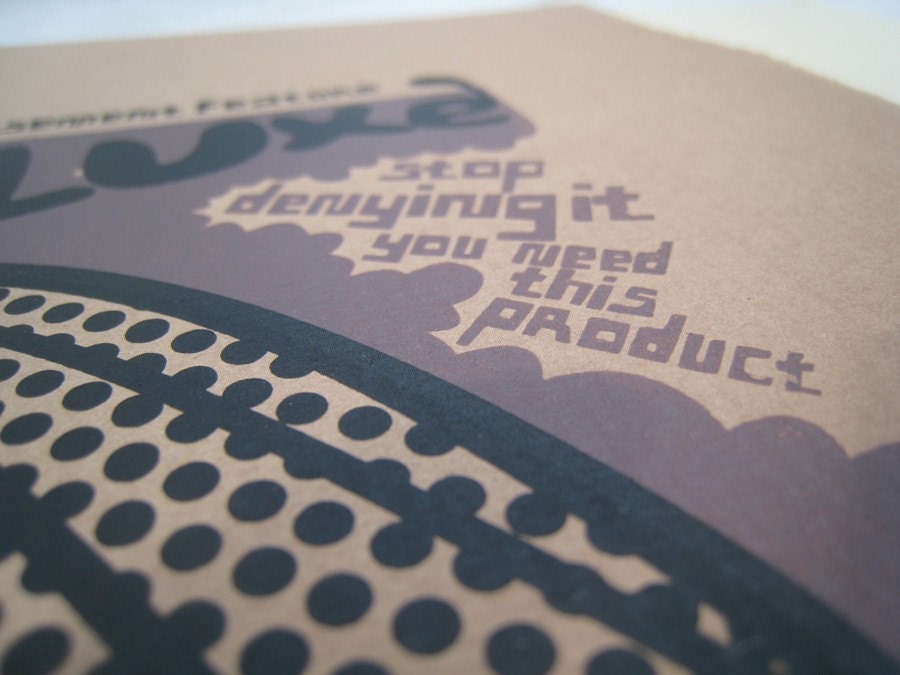 Synthesis Handsome Lady Lotion -  Screen Print by Popcorny