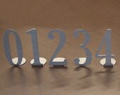 Metal Art Table Numbers Single Digit - Free USA Shipping