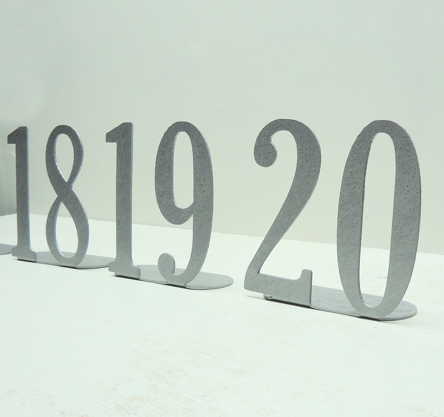 Metal Art Table Numbers