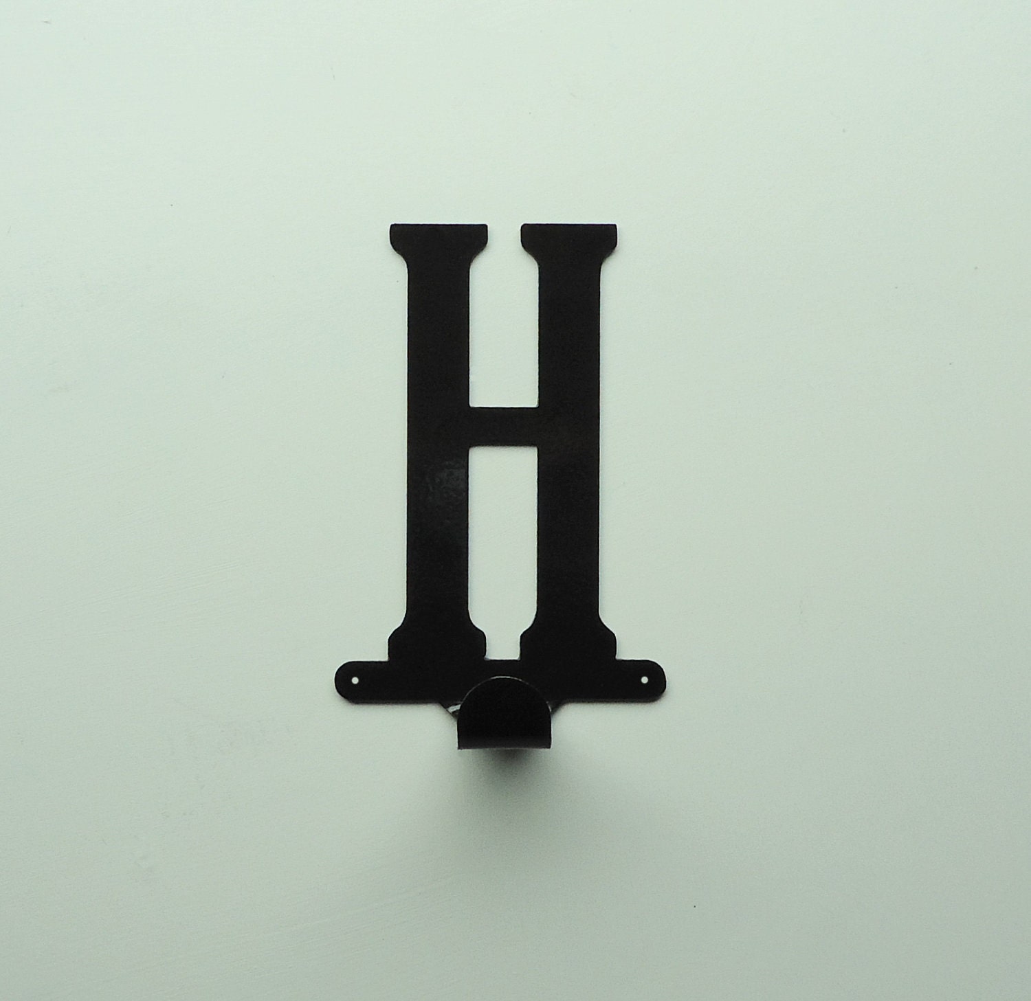 Individual Letter Metal Art Hooks Hangers by KnobCreekMetalArts