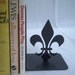 Fleur De Lis Metal Art Bookends - Free USA Shipping