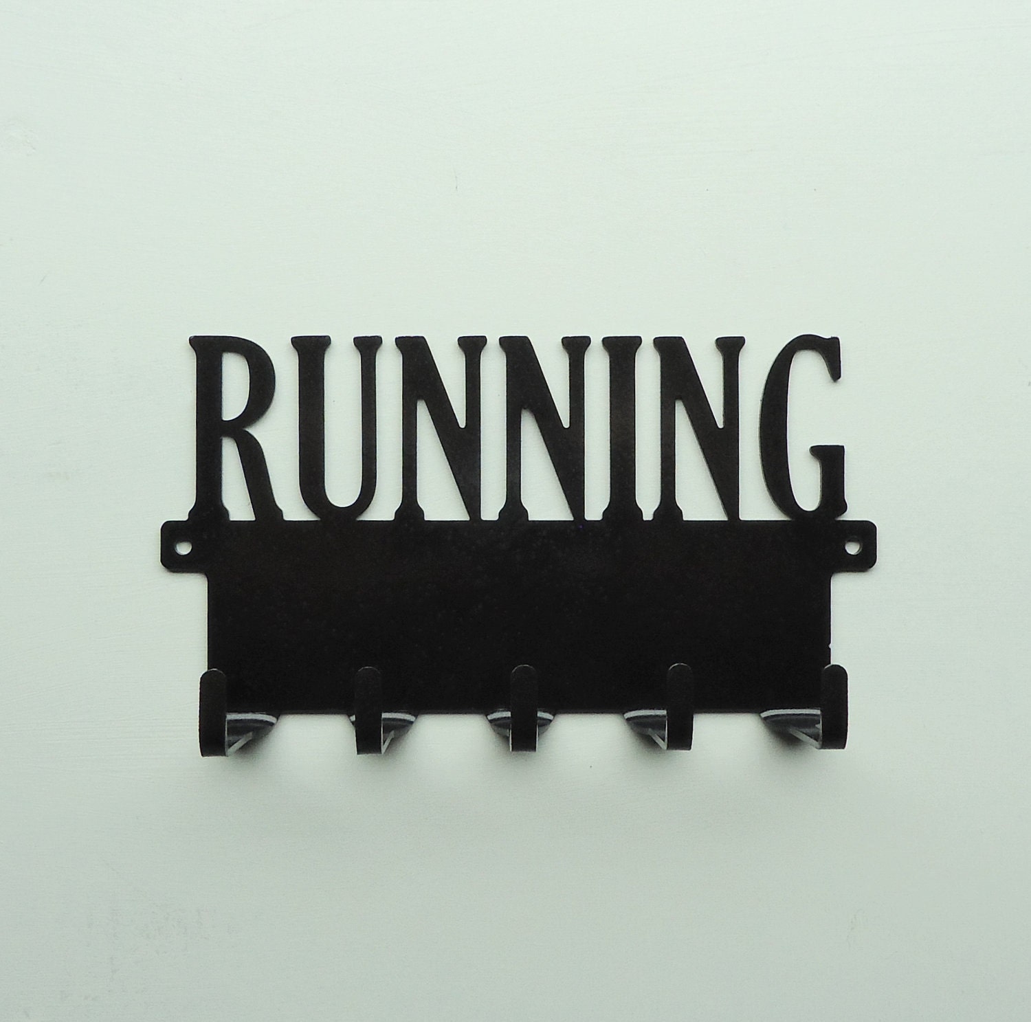 Running Text Metal Art Medals Rack - Free USA Shipping