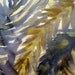 Safari Foliage: Olive Green, hand painted silk scarf