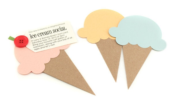 Ice Cream Cone Die Cut (qty 6)