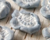Cloudy Blue Wild Rose bead (ready to ship)