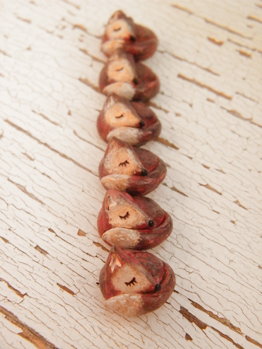 Little Fox bead - Woodland Critters batch no.6