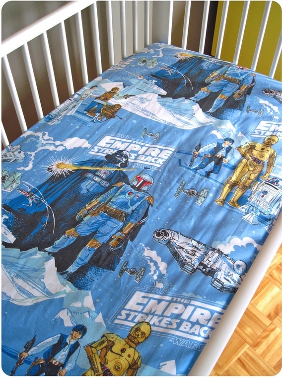 Vintage Star Wars Fitted Crib Sheet By Thehappyapple On Etsy