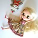 Tumbling Sock Monkey Dress for Blythe Neo Blythe Kenner or simllar size doll