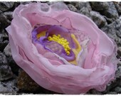 Angel Blossom  FIBER ART FABRIC FANTASY FLOWER PIN