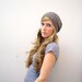 PASHA // hat lace panel knitting pattern PDF