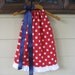 July 4th Red Polka Dot Pillowcase Dress with Navy Ribbon - sizes 3m to 6T......PERFECT for the Ole Miss, South Alabama, and TEXANS fans