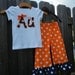 Auburn AU Polka Dot Shirt and Ruffle Pants Set - sizes 6m to 5T.......Too CUTE for little Auburn fans