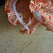 Monogrammed Orange Paisley Bubble Romper - sizes 3m - 24m....PERFECT for AUBURN Fans and Fall