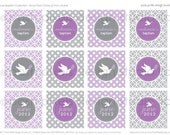 DOVE - Printable 2" Party Circles - Baptism, Christening, Dedication, or Communion - DIY Dove Dedication Collection - by Make Life Cute Il_170x135