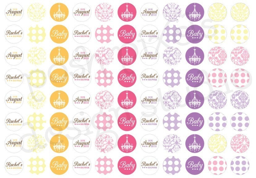 CHANDELIER - Printable Candy Stickers - Baby Shower - DIY Chic Chandelier Collection - by Make Life Cute Il_570xn