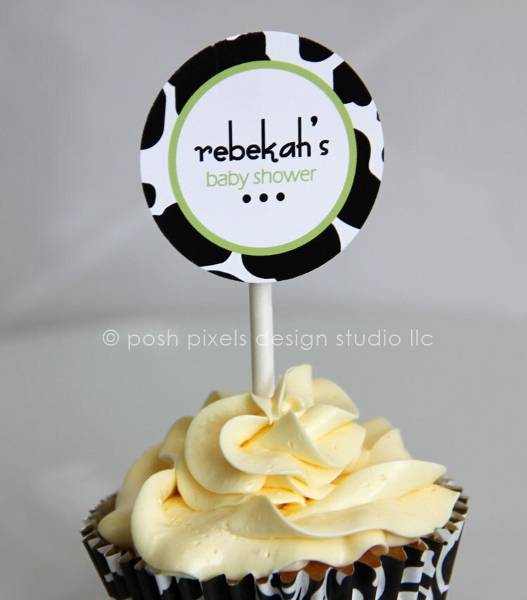 MOO COW - Printable 2 inch Party Circles - Baby Shower - DIY Moo Baby Collection - by Make Life Cute Il_570xn