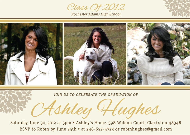 GRAD INVITATION - Printable 5"x7" Photo Graduation Invitation - Class of 2012 - DIY Celebrate Graduation Collection - by Make Life Cute Il_570xn