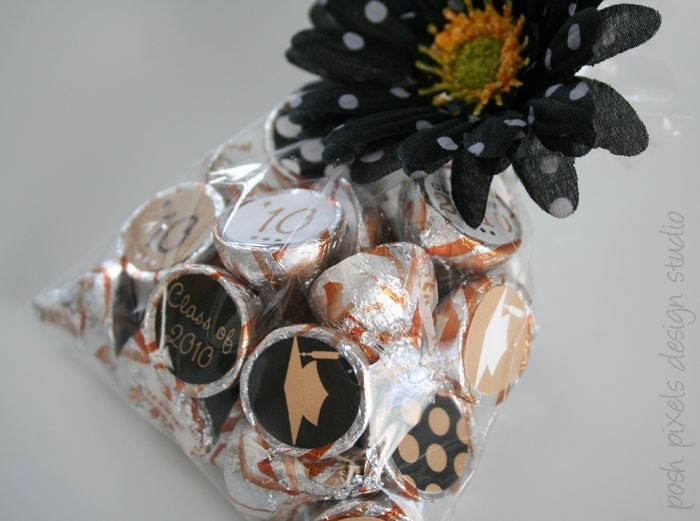 GRAD - Printable Candy Stickers - Gold and Black - Class of 2013 - DIY Mod Graduation Collection - by Make Life Cute