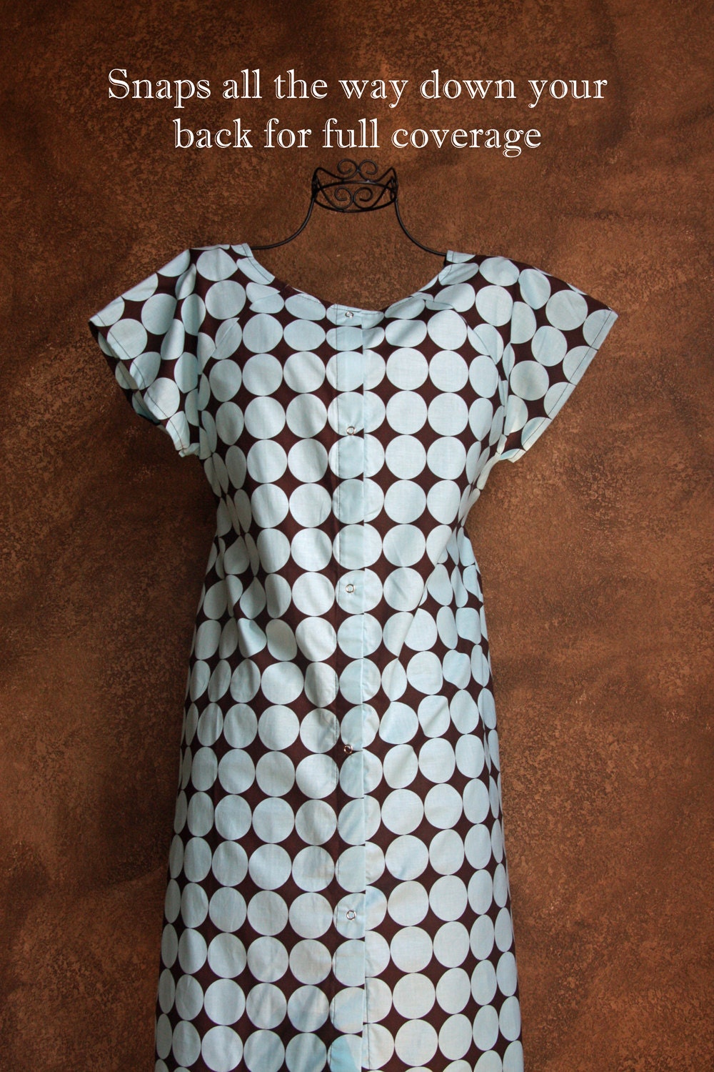 Maternity Hospital Delivery and Nursing Gown in Camden - Ready to Ship - Great Baby Shower Gift