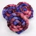 Silk/ Polwarth Wool Roving - Handpainted Felting or Spinning Fiber