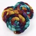 Alpaca/ Silk/ Merino Wool Roving - Handpainted Spinning Fiber