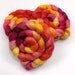 BFL Wool Roving - Hand Painted Felting or Spinning Fiber