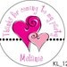 Custom Birthday Party Sticker Labels - 2.5 inch round or 1.67 inch round