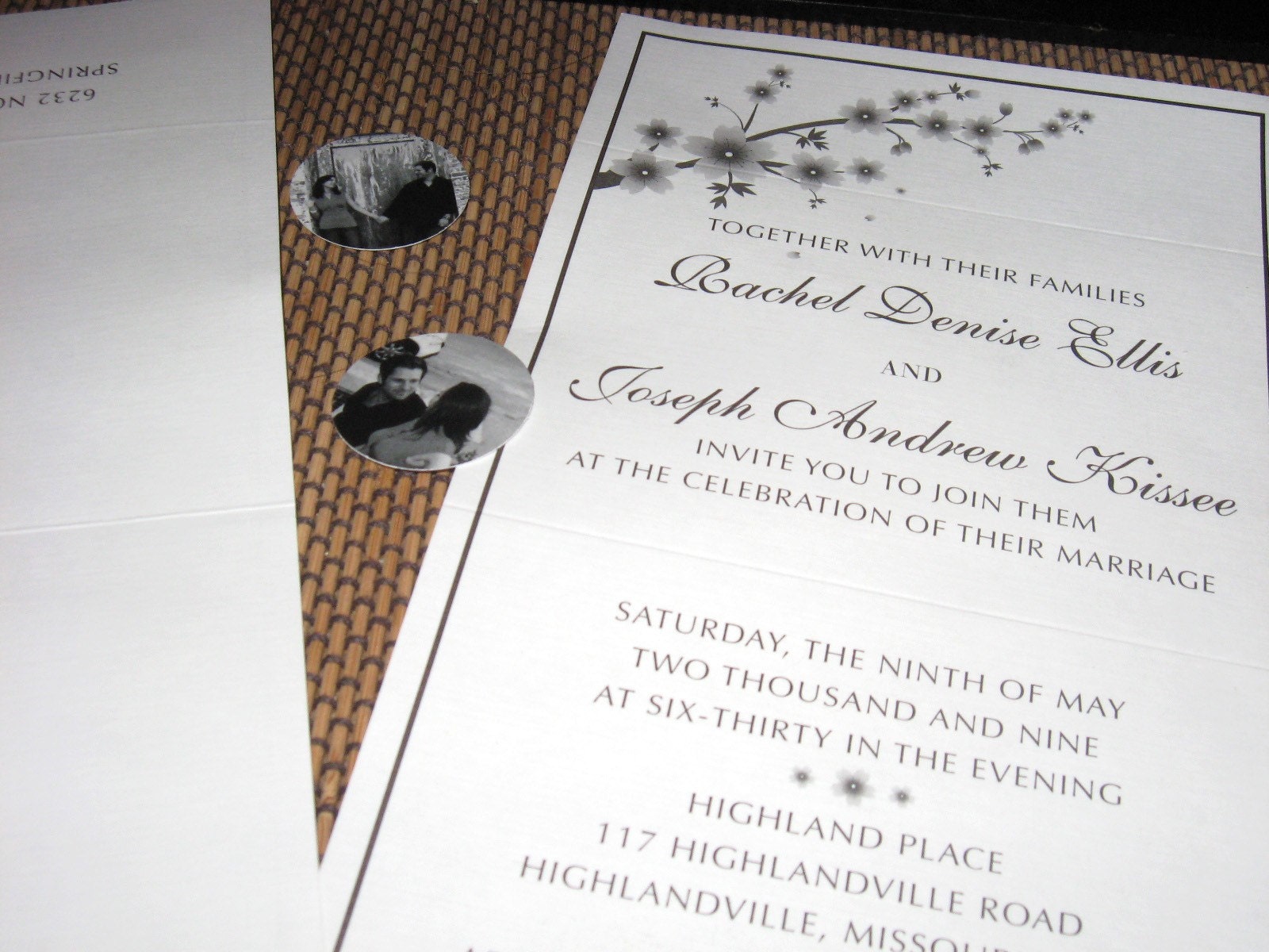 50 Seal and Send Invitations - Cherry Blossom. . . . by Maxim Creative Invites