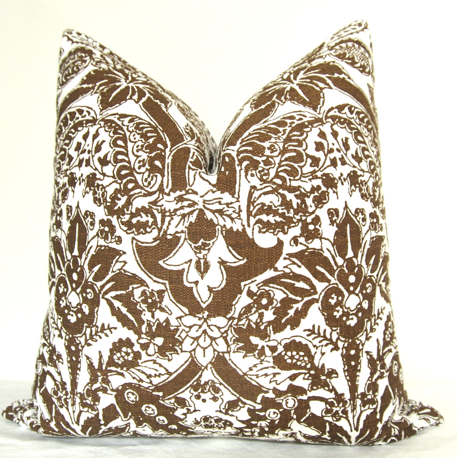 On Both Sides - Pillow Cover - Decorative Pillow - Throw Pillow - Sofa Pillow - Toss Pillow -  Brown - 20x20 INCH