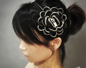 Zipper Headband - Black or Venetian Red with Silver Teeth