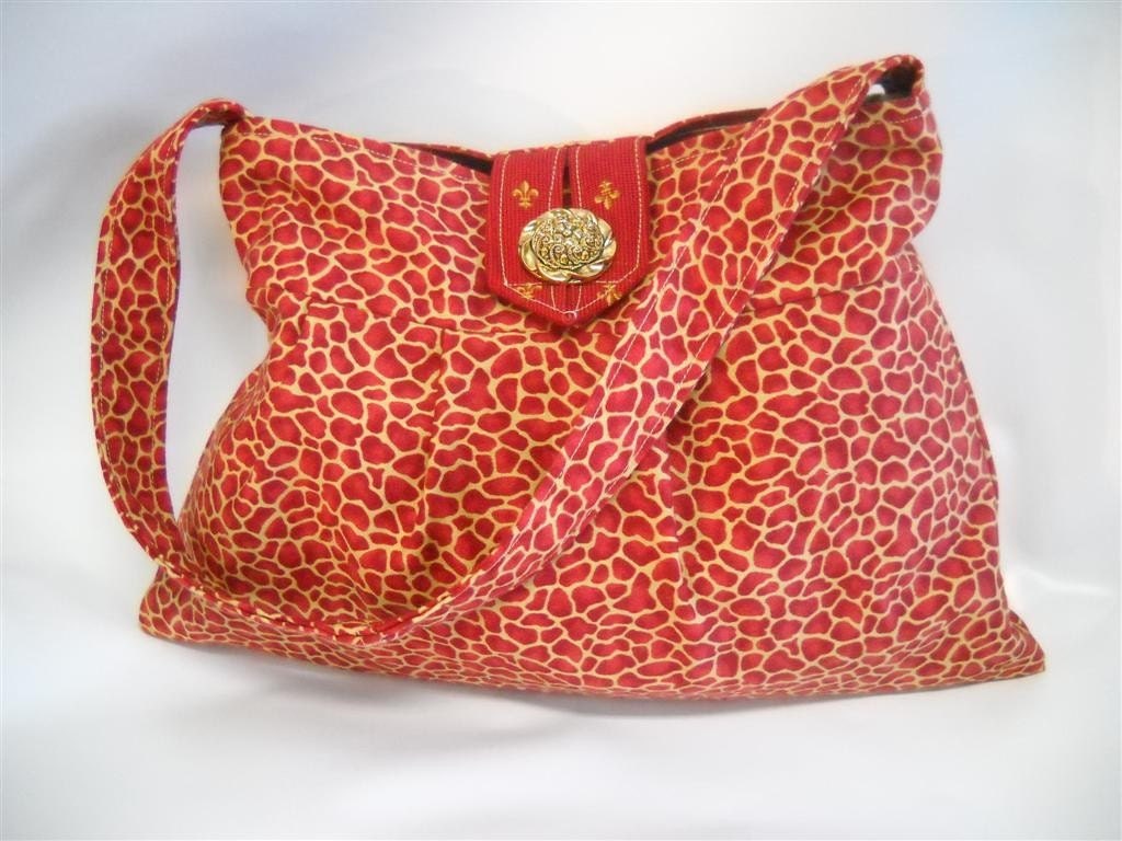 Pleated bag- Animal Print - ref85