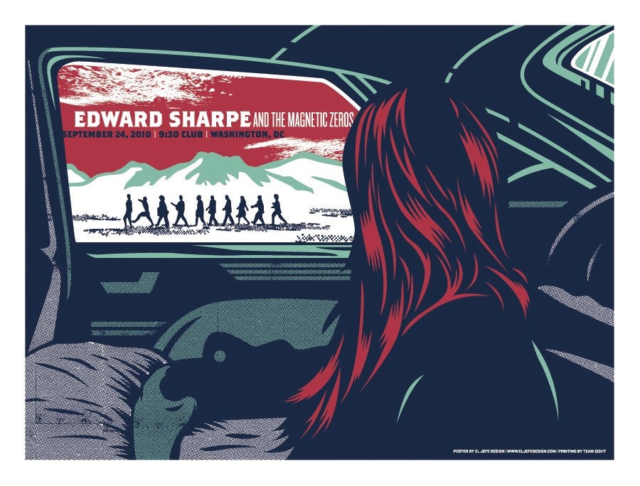 Edward Sharpe and The Magnetic Zeros Concert Poster