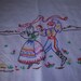 Vintage Hand Embroidered Kitchen Towel, Dish Towel, Embroidery, Handmade, Needlecraft, Linen