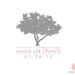 Tree Wedding Monogram Digital File