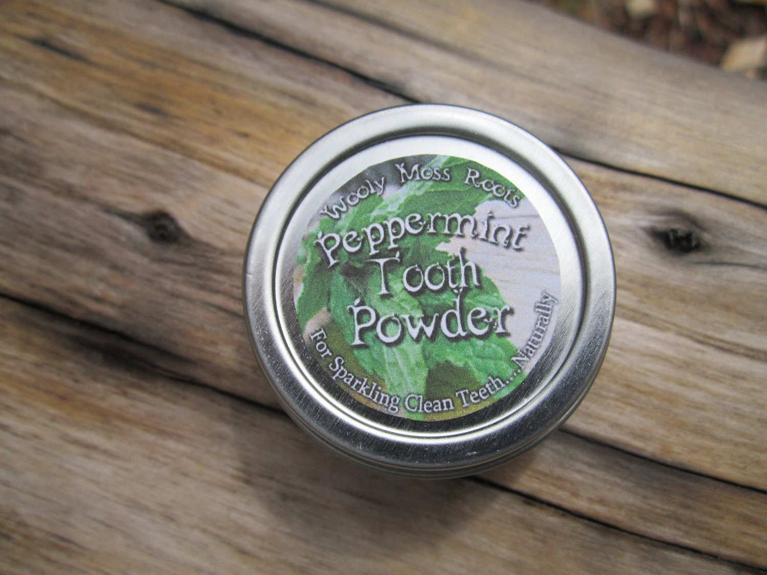 Mini Size Tooth Powder- Mint- for Sparkling Clean Teeth... Naturally