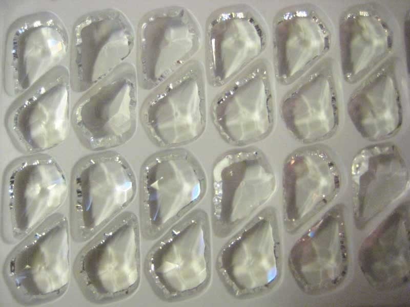 6 Chandelier Crystals Prisms French Pendalogues 50mm