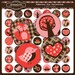Fabulous Fox Collection 1 x 1 inch Circle Digital Collage Sheet
